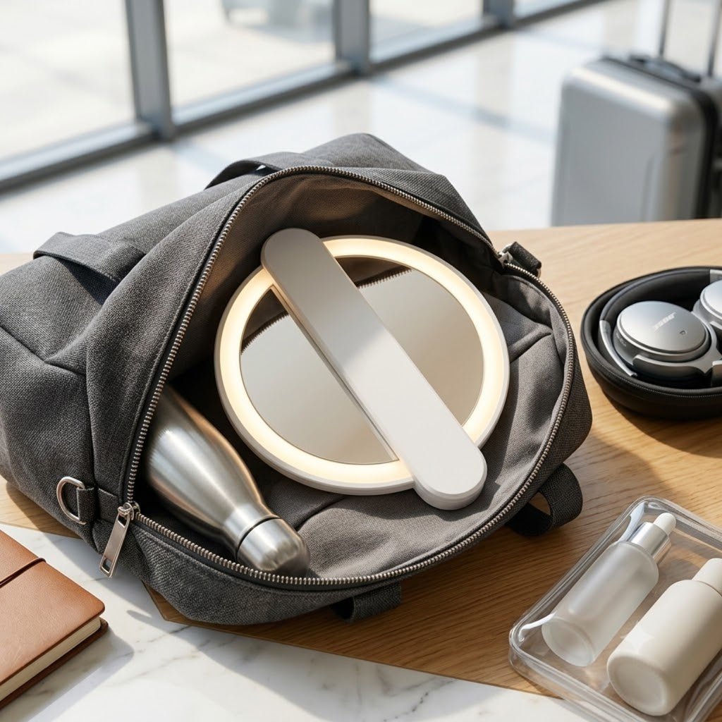 GlowGo Travel Makeup Mirror with Light